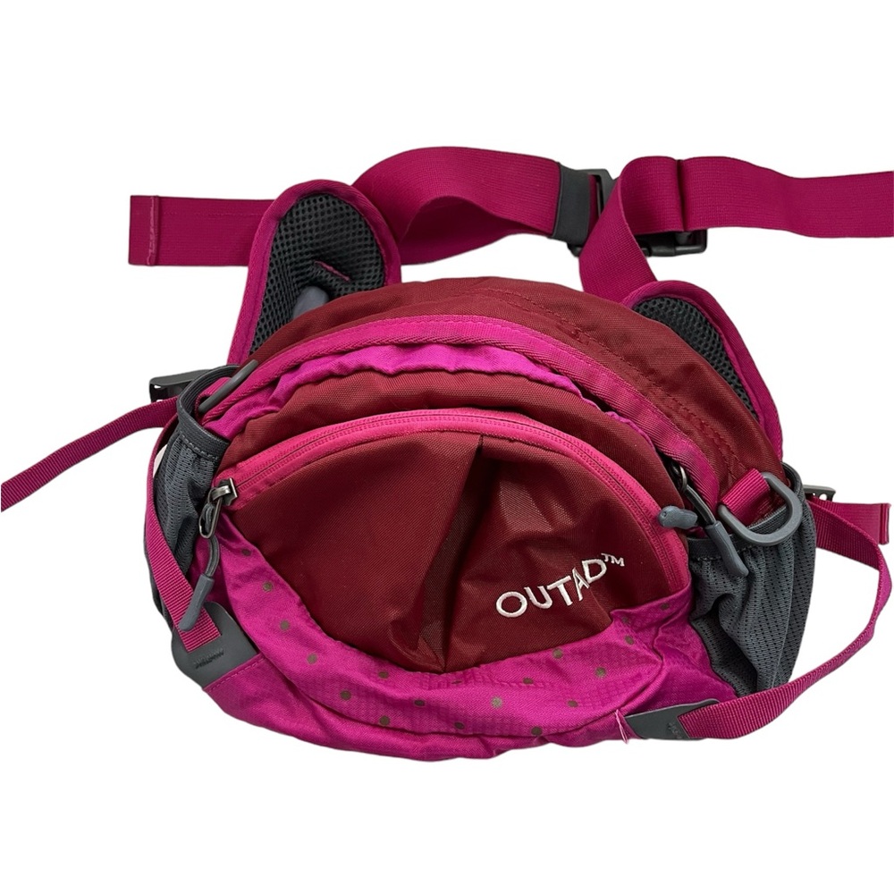 Outad Pink Waist Belt Outdoor Hiking Fanny Pack